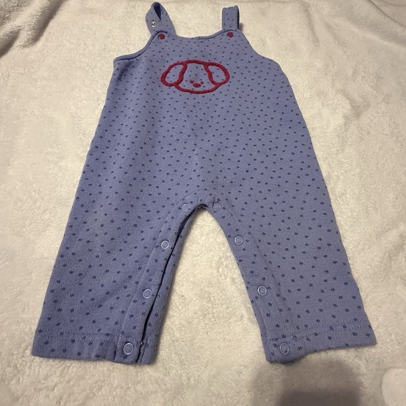 Simply Basic Girls VTG Overalls Bibs Size 12 Months Dog Polkadots‎ - Picture 4 of 8